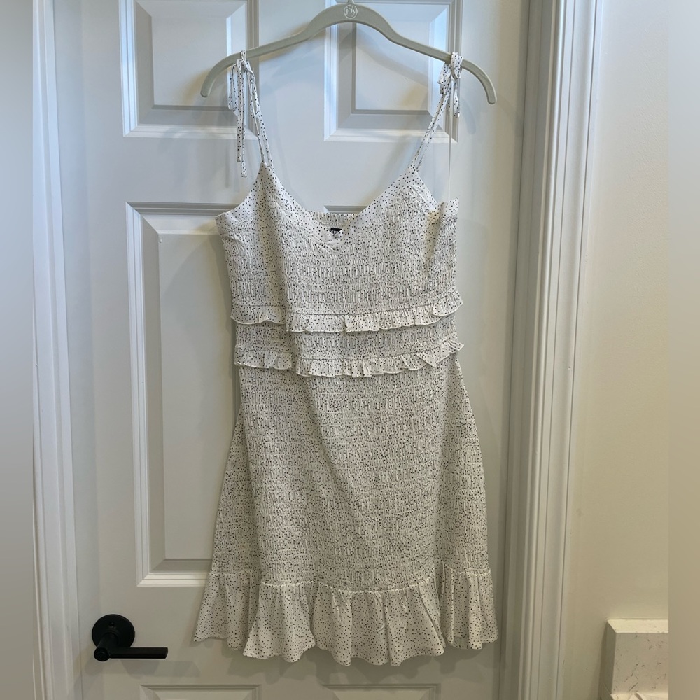 Black and White Polka Dot Express Mini Dress